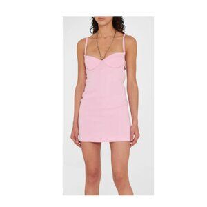 The Attico | NEW Coco Mini Dress in Sugar Pink Size M